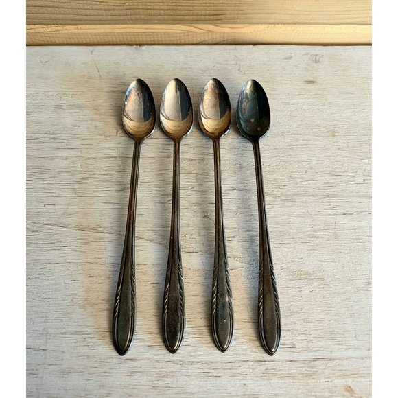 viceroy Dining Silverware Long Spoons Silver Plate Viceroy Vintage